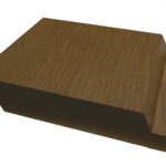 Lamele aluminiowe do uchwytów - brąz orzech