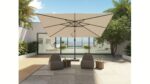 Parasol ogrodowy CHALLENGER T² PREMIUM - kolor stelażu: Anthracite - kolor: Champagne - 3,5 x 2,6 m - obrazek 12