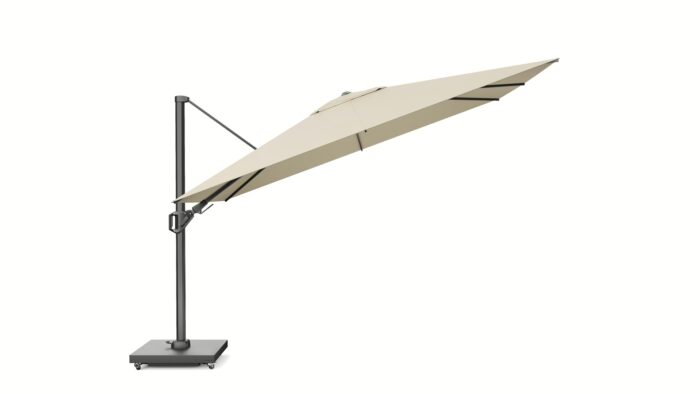 Parasol ogrodowy CHALLENGER T² PREMIUM - kolor stelażu: Anthracite - kolor: Champagne - 3,5 x 2,6 m - obrazek 2