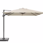 Parasol ogrodowy CHALLENGER T² PREMIUM - kolor stelażu: Anthracite - kolor: Champagne - 3 x 3 m