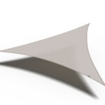 Żagiel – trójkąt 3,6 x 3,6 x 3,6 m kolor Szarobeżowy