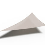 Żagiel przeciwsłoneczny - trójkąt 90° 5 x 5 x 7,1 m kolor Szarobeżowy